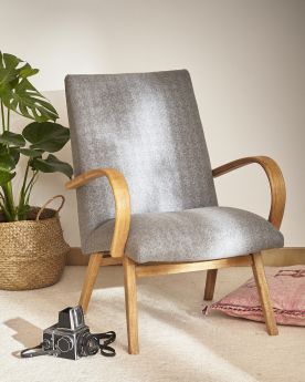 Rfection complte, fauteuil vintage Halabala