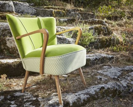 fauteuil cocktail Atelier Compas tapissier Gard Hrault