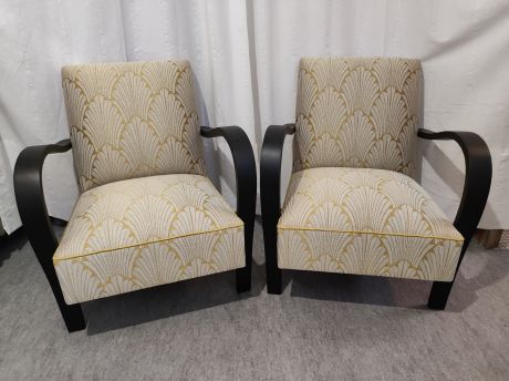 Fauteuil Art Déco - Tissu THEVENON